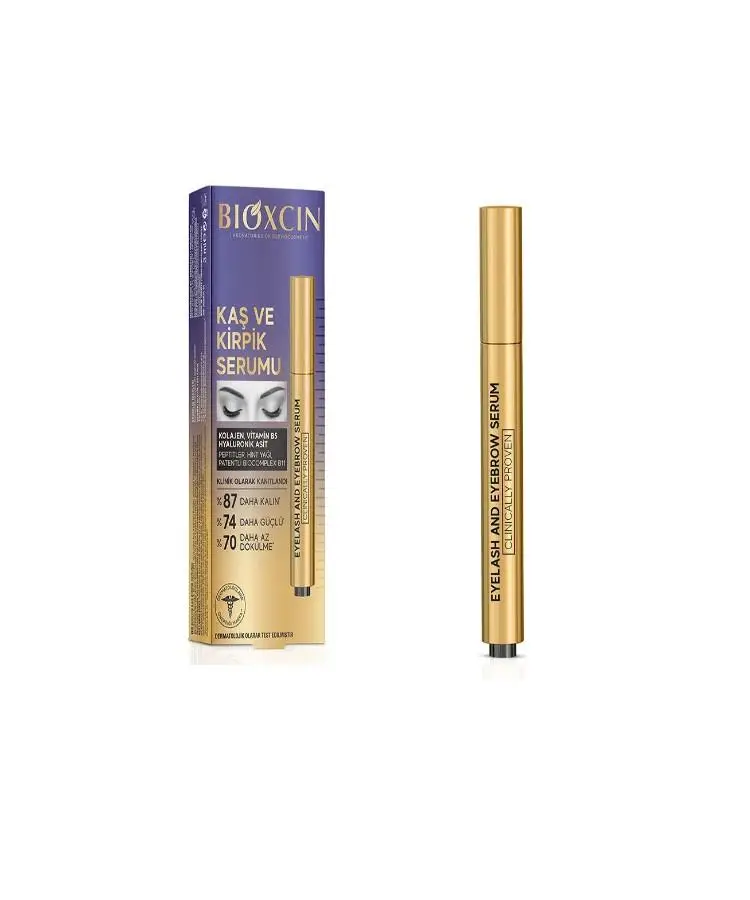 Bioxcin Kolajen ve Hyaluronik Asit İçerikli Kaş ve Kirpik Serumu 3 ML
