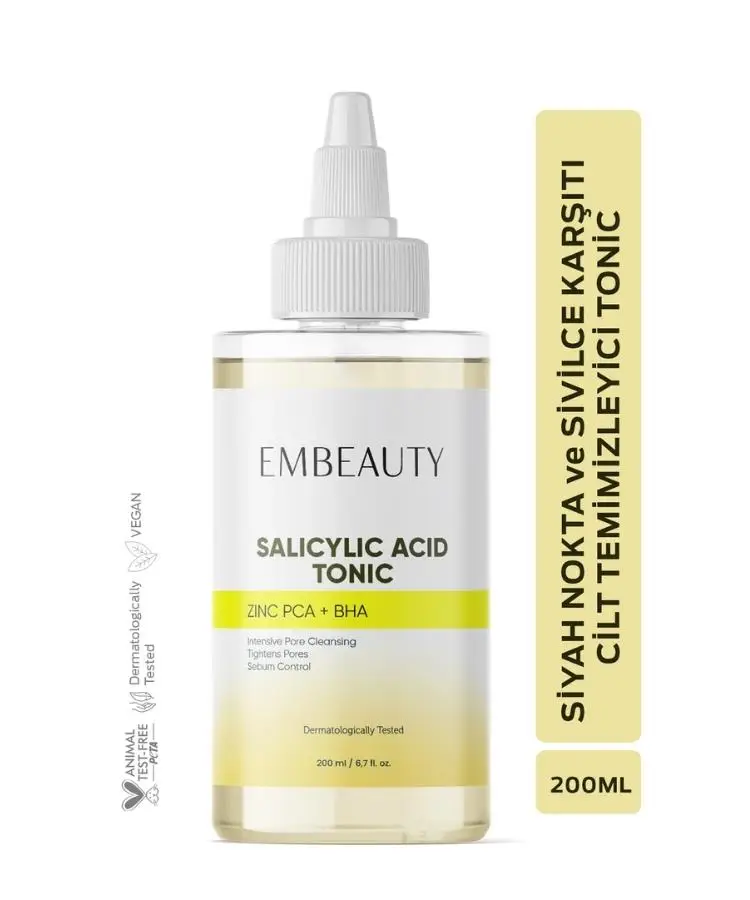 Embeauty Sivilce Ve Siyah Nokta Karşıtı Arındırıcı Salisilik Asit Tonik 200 m