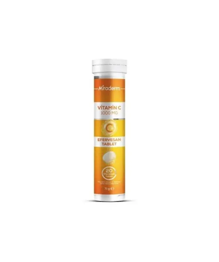 Miraderm Vitamin C 100 mg 20 Efervesan Tablet