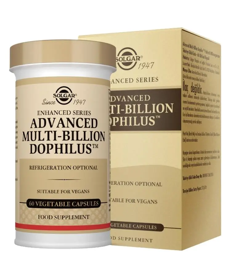 Solgar Advanced 40+ Acidophilus 60 Kapsül